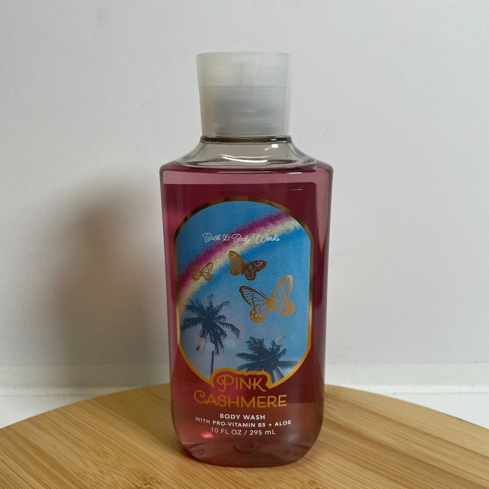 Bath & Body Works Pink Cashmere Body Wash 10 oz Pro Vitamin B5 Aloe Skin Care